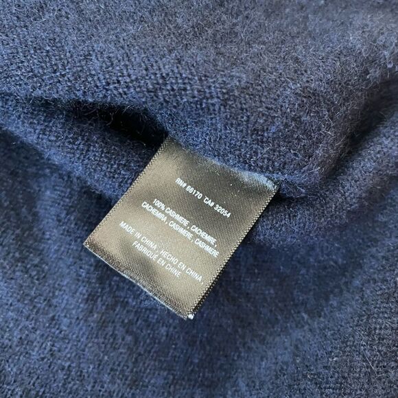 Anthropologie NAVY Cashmere Cassini Sweater Small - Picture 9 of 11